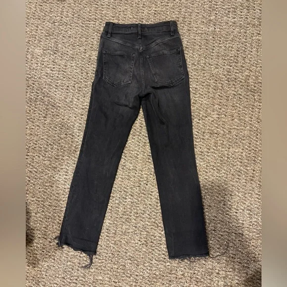 Free People Black High-Rise Straight Jeans - Picture 2 of 6